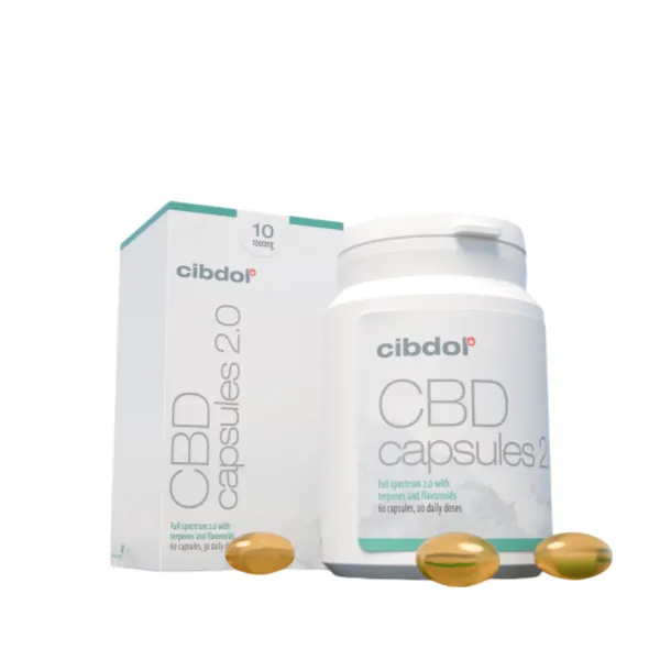 Gélules CBD Cibdol (60 unités, 16 mg par gélule)