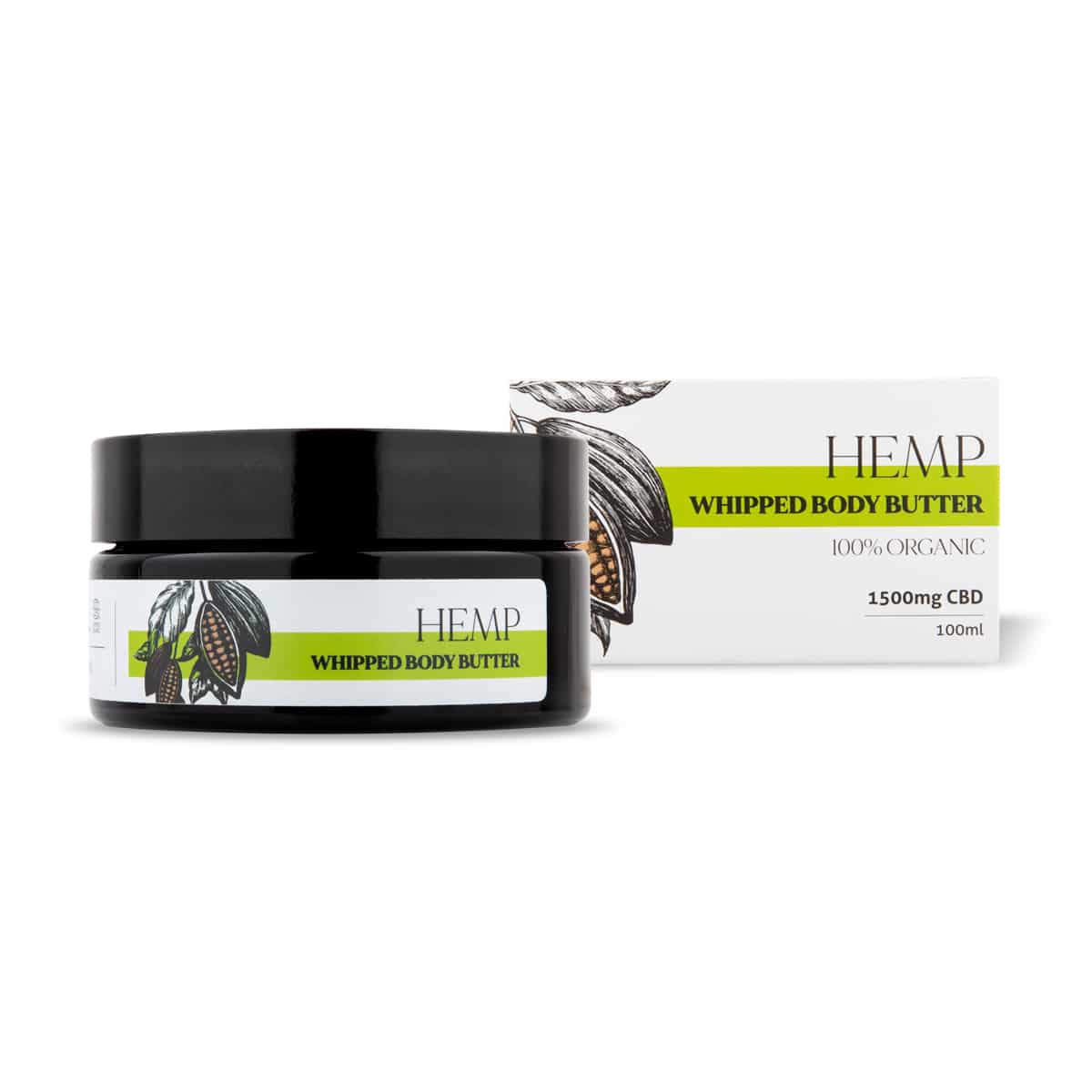 Beurre corporel au CBD Endoca (1500 mg CBD / 100 ml)