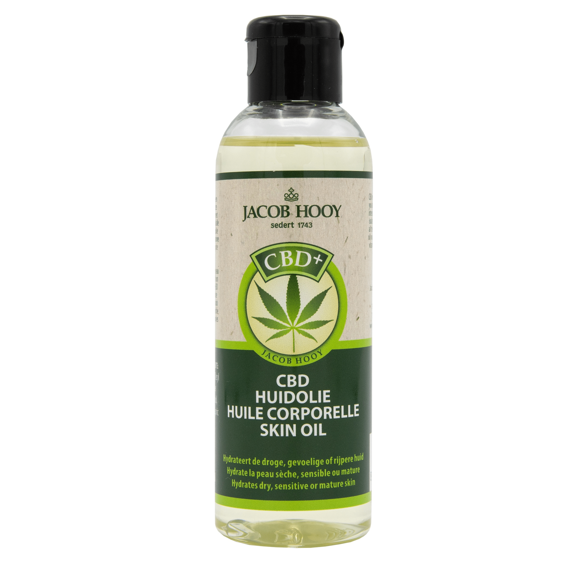 Huile corporelle au CBD Jacob Hooy (100 ml)