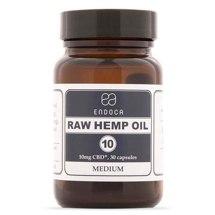 Gélules CBD Endoca (30 unités, 10 mg par gélule)