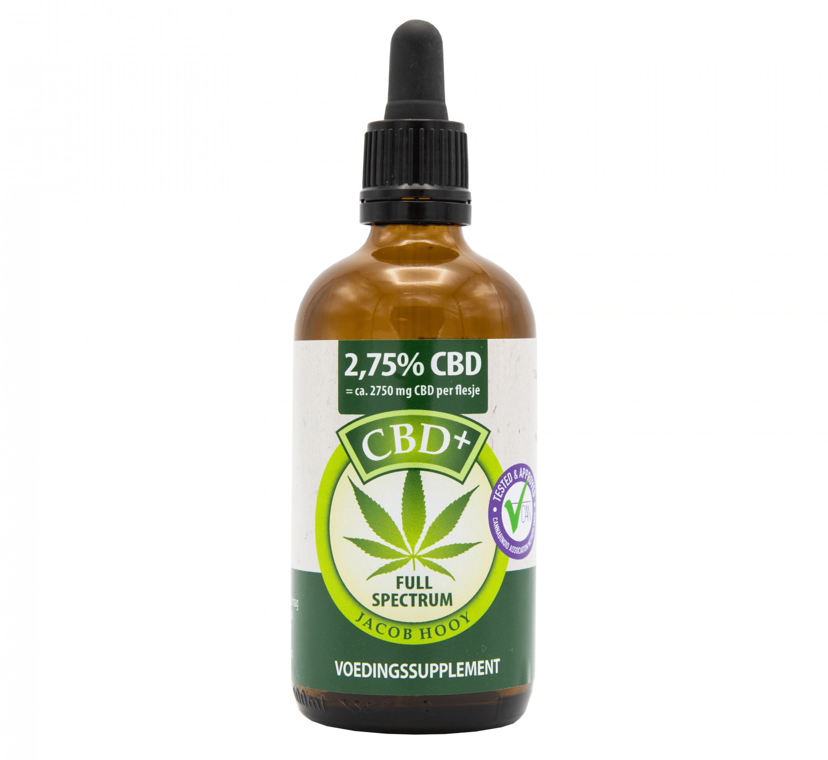 Huile CBD Jacob Hooy 2,75 % (100 ml)