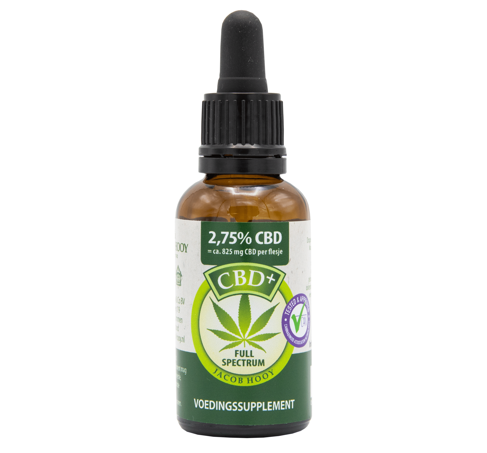 Huile CBD Jacob Hooy 2,75 % (30 ml)