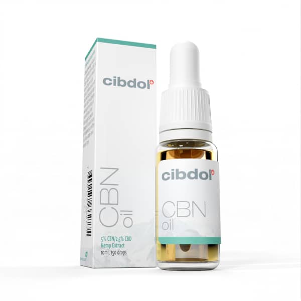 Huile CBN 5 % et CBD 2,5 % Cibdol (10 ml)